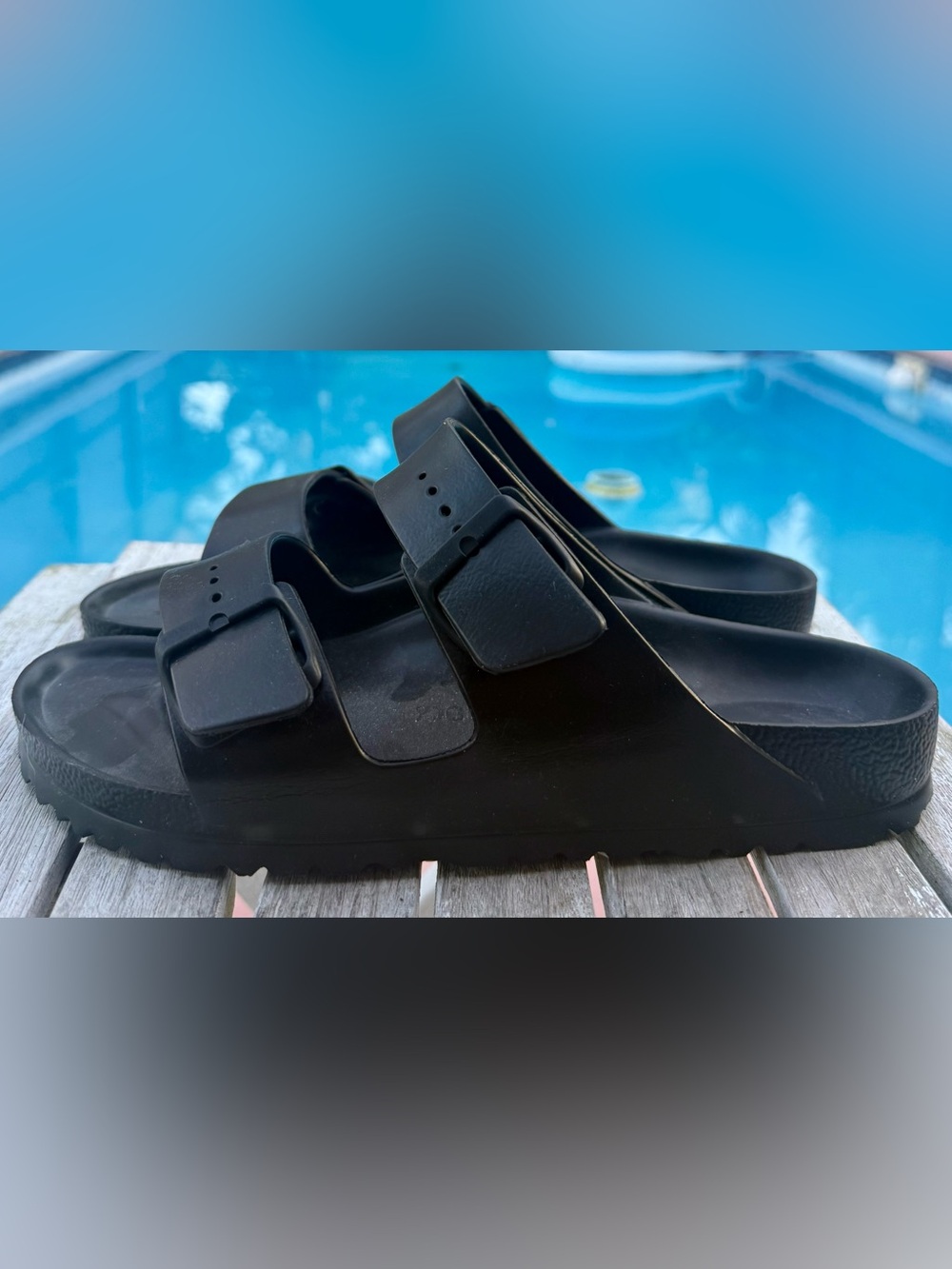 Birkenstock Arizona EVA Black Sandals Sz.41 Ladies 10/Mens 8~BRAND NEW - Picture 2 of 10